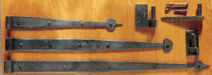 Pintle Hinges, Wrought Iron Straps