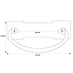 MS-29 Arts and Crafts Drawer Pull Line Drawing