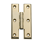 HH-2 2-1/2" Semi Bright Solid Brass H Hinge
